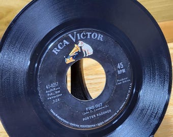 RCA Victor 45 RPM Record - Howdy Neighbor Howdy and Find Out by Porter Wagoner