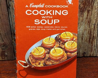 Vintage Campbell's "Cooking with Soup" - (Spiral Bound, Hardcover)