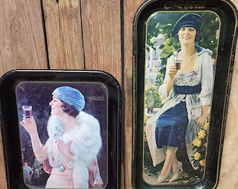Vintage Coca-Cola Advertisement Trays