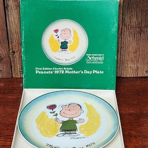 First Edition Charles Schulz - Peanuts 1972 Mother&#39;s Day Plate