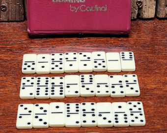 Vintage Travel Size Dominoes by Cardinal