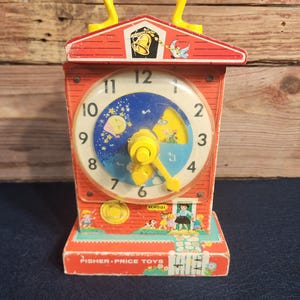 1968 Fisher Price Music Box Teaching Clock