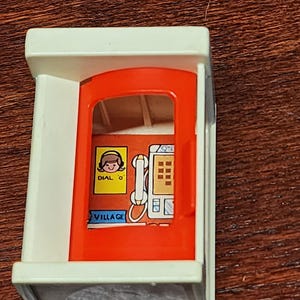 Vintage Fisher-Price Little People Telephone Booth