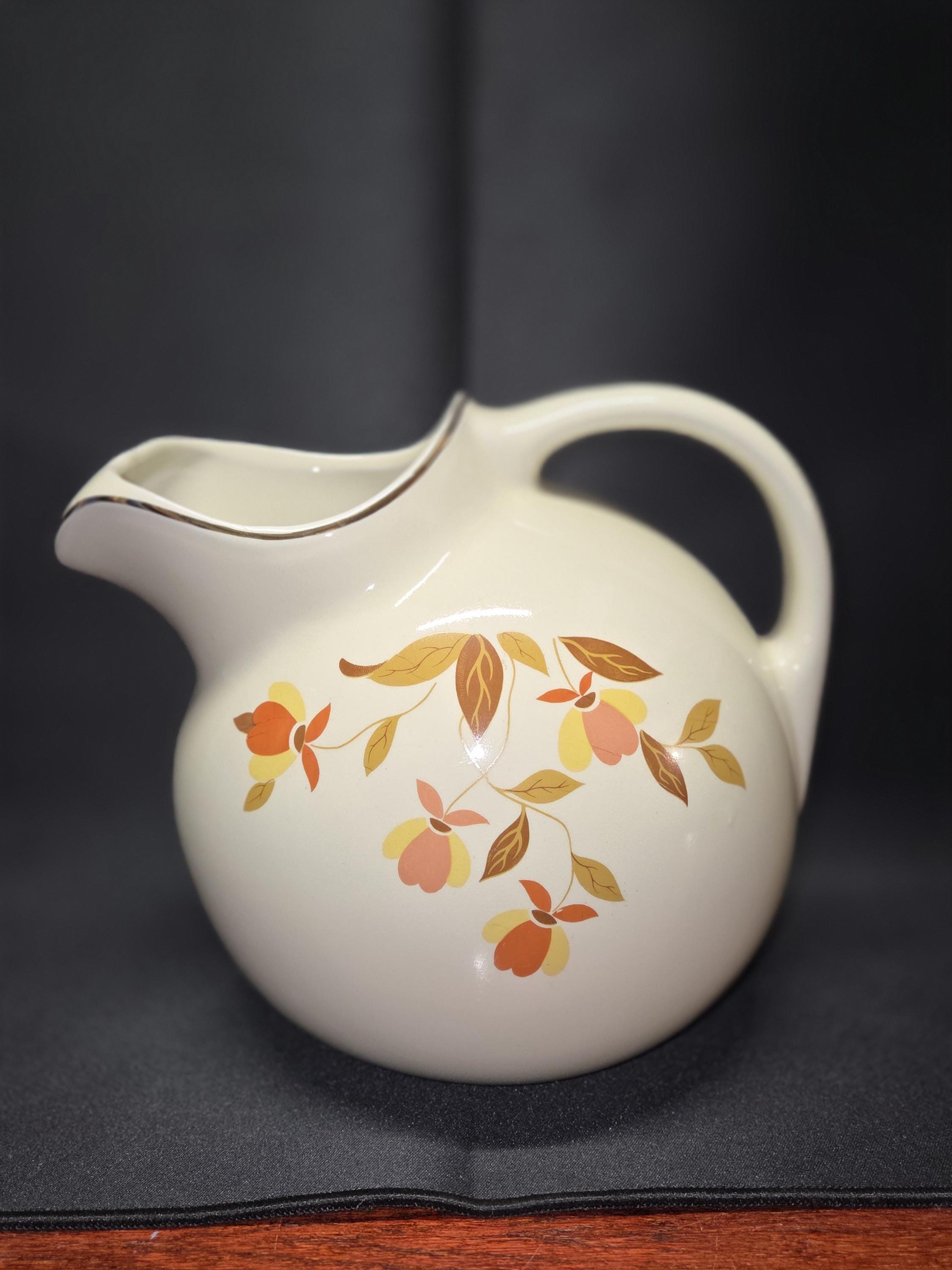 1940s Hall China Company, Jewelry Tea Company, Autumn Leaf