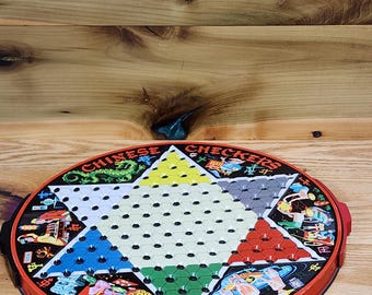 Vintage Pixie - 2 in 1 - Chinese Checker Board by Steven Manufacturing Company