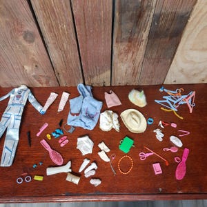 Vintage Barbie Clothing and Accessories Lot