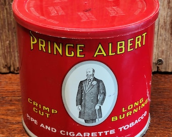 Vintage Prince Albert Crimp Cut Tobacco Tin (1907 Patent Date)