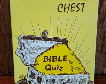 Vintage "Treasure Chest Bible Quiz" Game