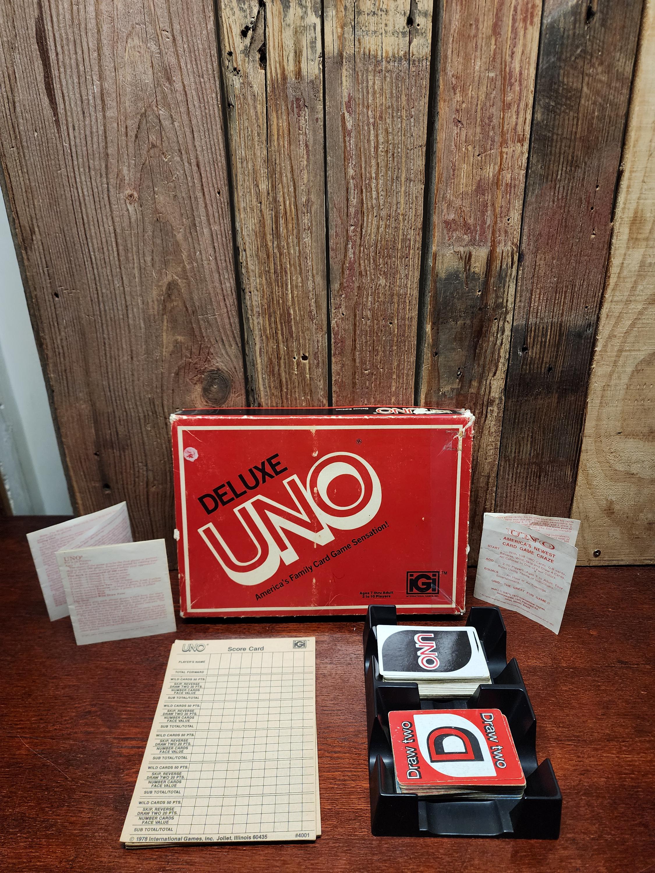 1979 Deluxe UNO Card Game Set by International Games, Inc. - Etsy