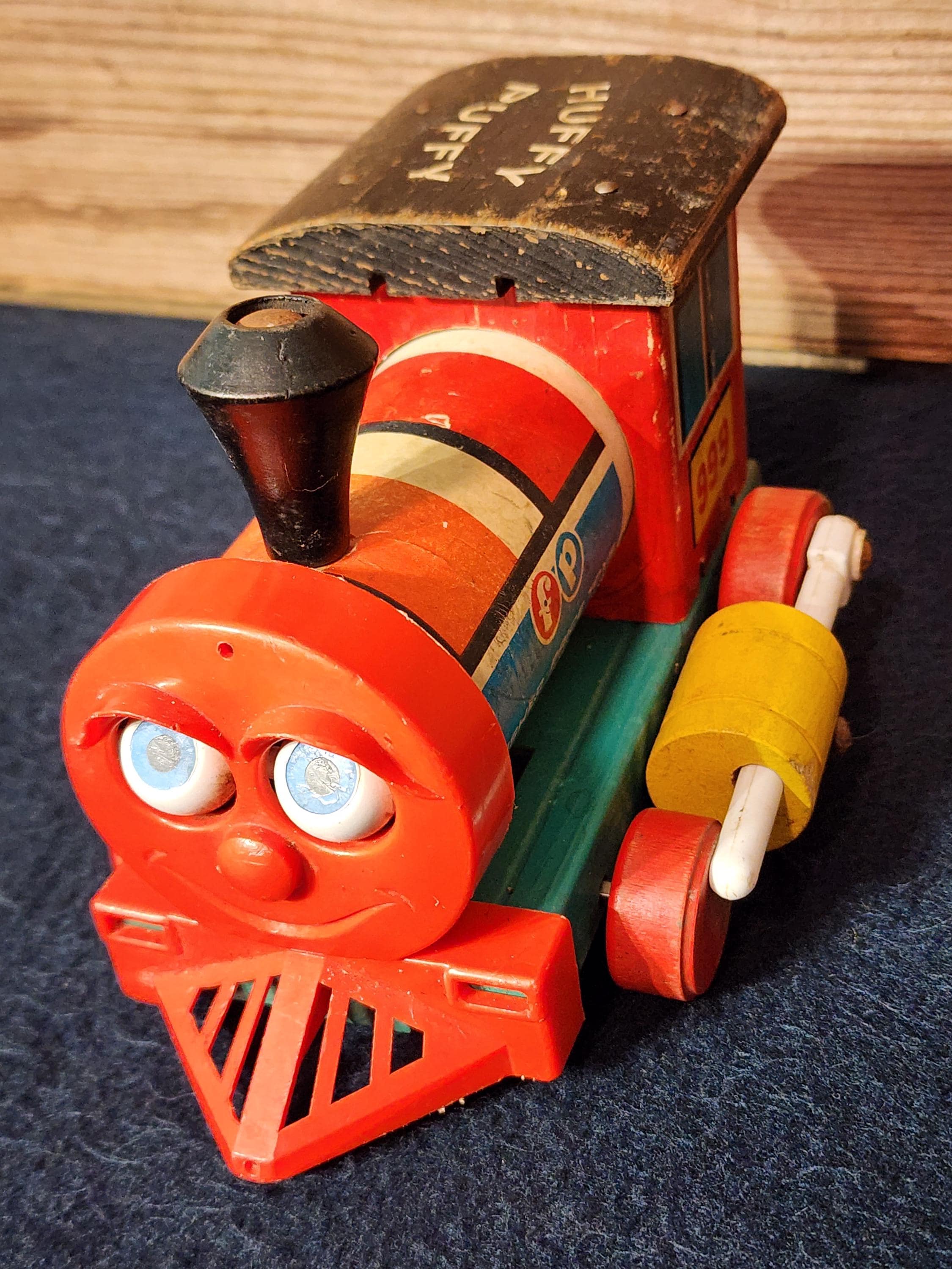 Huffty Raa Raa Train Set Vintage Fisher-price Huffy Puffy Pull Behind Train - Etsy