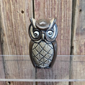 Vintage Ceramic Double Sided Owl Figurine