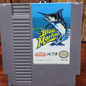 1991 The Blue Marlin - Nintendo Entertainment System (NES) Game Cartridge by Hot-B