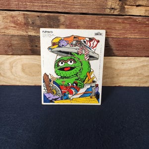 1984 Playskool Sesame Street Oscar The Grouch Puzzle