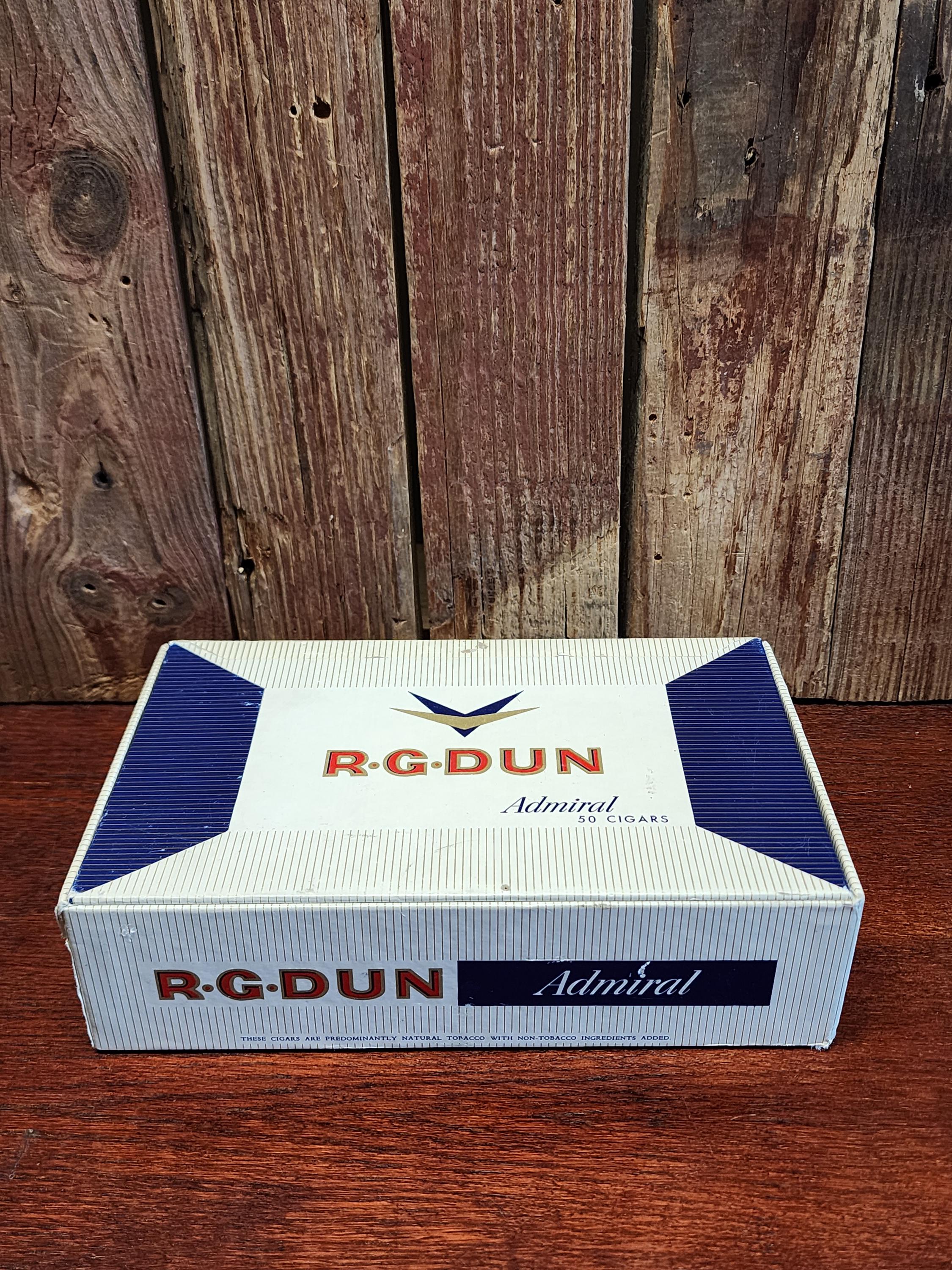 rg tobacco Vintage R.G. Dun Admiral Cigar Box