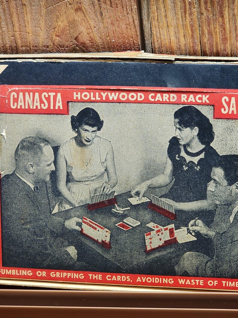 Vintage Canasta Playing Cards (w/jokers) and Canasta Hollywood Card ...