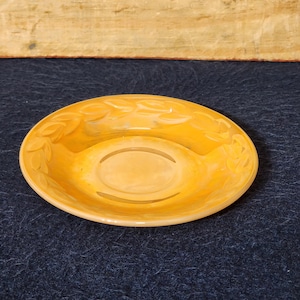 Fire-King Peach Lusterware Saucer
