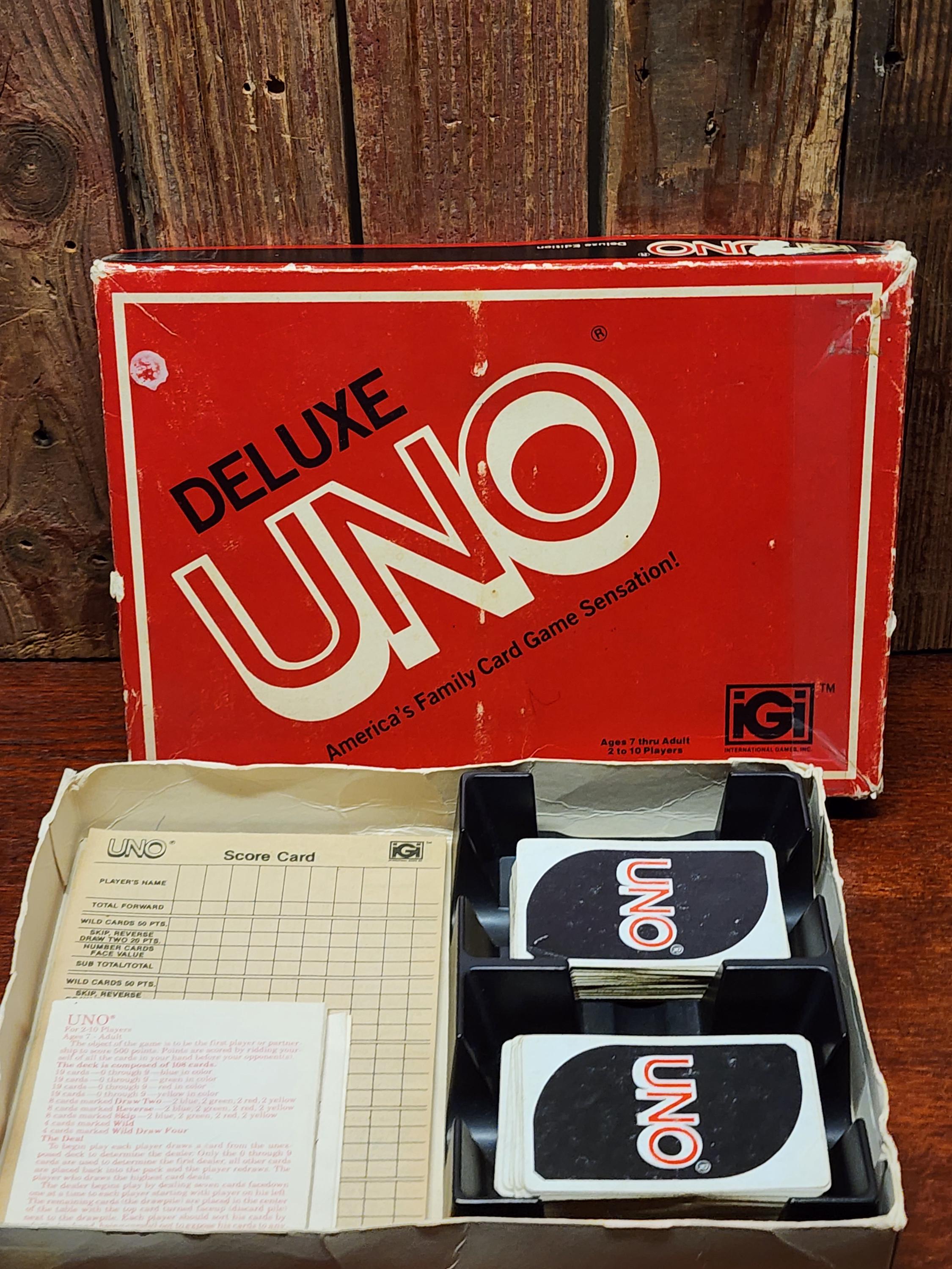 1979 Deluxe UNO Card Game Set by International Games, Inc. - Etsy