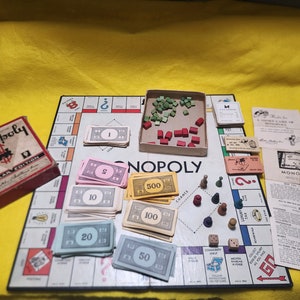 Vintage Monopoly Game - Parker Brothers - (Popular Edition)