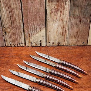 Set of Six - Regent Sheffield England - Bakelite Handle Steak Knives