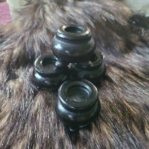 Mini caldero de obsidiana negra