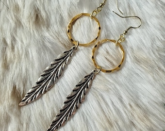 Boho Feather Earrings