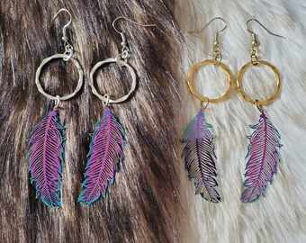 Boho Feather Earrings