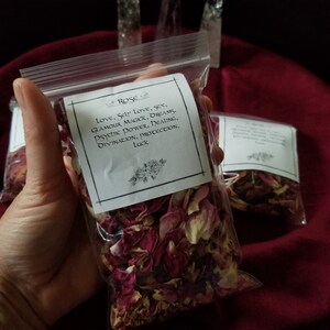 Homegrown Dried Rose Petals for Spellwork image 5