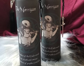 The Morrigan Dark Goddess Candle