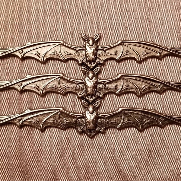 Set of THREE Bats - Gunmetal finish