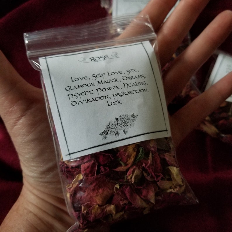 Homegrown Dried Rose Petals for Spellwork image 4