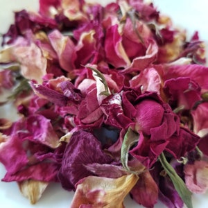 Homegrown Dried Rose Petals for Spellwork