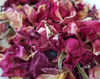 Homegrown Dried Rose Petals for Spellwork