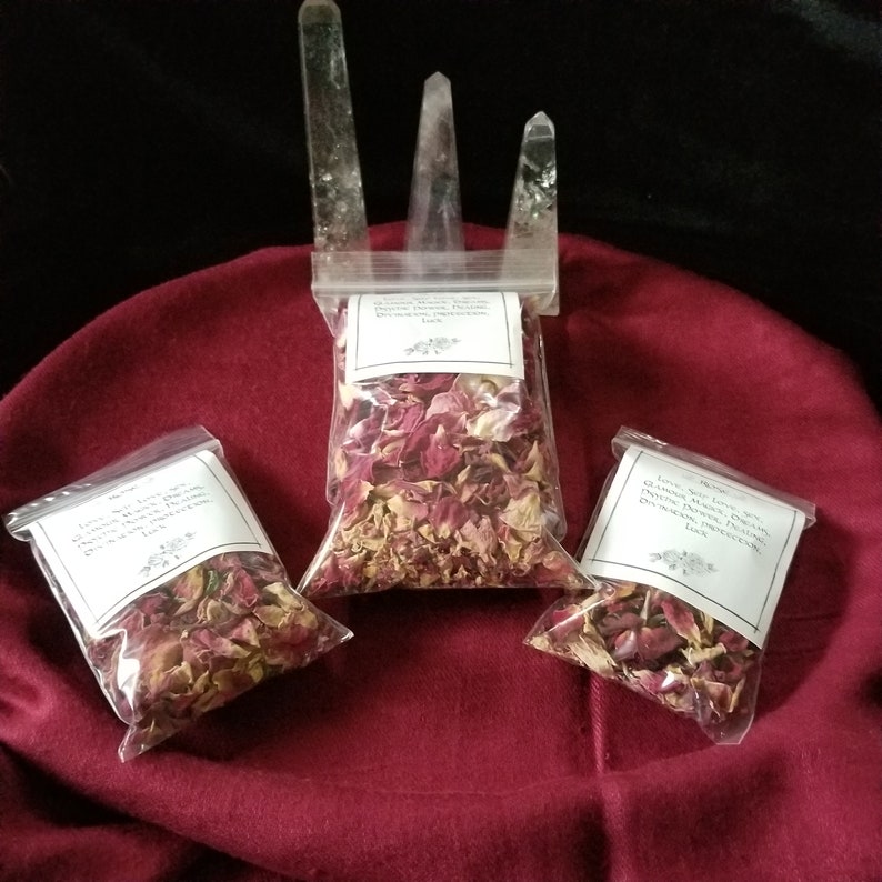 Homegrown Dried Rose Petals for Spellwork image 3