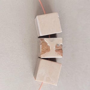 Cubix Light Trio - Geometric Handmade Necklace | Modern Statement Jewelry | Minimalist Gift for Her
