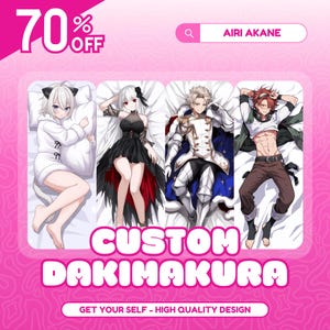 Aangepaste tekening Anime Dakimakura, anime-personage, aangepaste Dakimakura, kussensloop, SFW, origineel personage, anime-paar, fanart