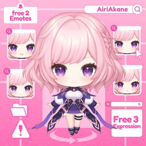 AANGEPASTE CHIBI VTUBER | Aangepast Vtuber-model, Vtuber-personage, Anime-personage, Live2D-personage, live2d-model, Vtuber-ontwerp, Anime-kunst