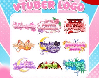 Personalisiertes Vtuber Logo | Vtuber Logo, süßes Vtuber Logo, Kawaii Logo, Kundenspezifisches VTuber Logo Kommision, PNGTuber Logo für Twitch, Discord