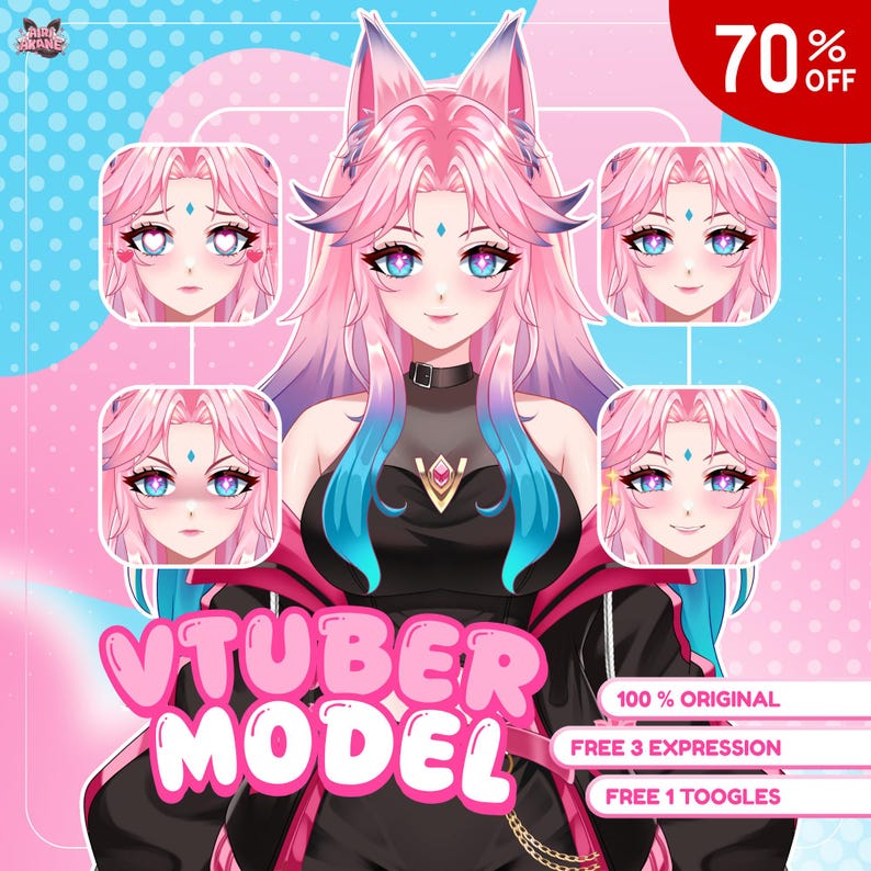 Custom Live2d Vtuber Commission | Vtuber assets, Anime, Anime Art, Custom Vtuber Model for Commercial Use, Live2d Model Commission, Pngtuber, vtuber model, vtuber character, character modeling, live 2d model, pfp, vtuber chibi, vtuber model anime
