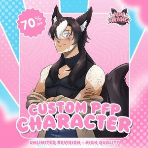 Custom anime-style profile picture of an original or fan-made character, perfect for Twitch streamers, VTubers, and PNGTubers. Includes detailed or chibi-style headshot with expressive features, vibrant colors, and clean linework. Ideal for profile icons, streaming overlays, emotes, or dakimakura designs. Styled to match your personality, fandom, or VTuber model concept.
Custom PFP, PFP anime, pfp Commission, PFP for twitch, Anime pfp, Vtuber