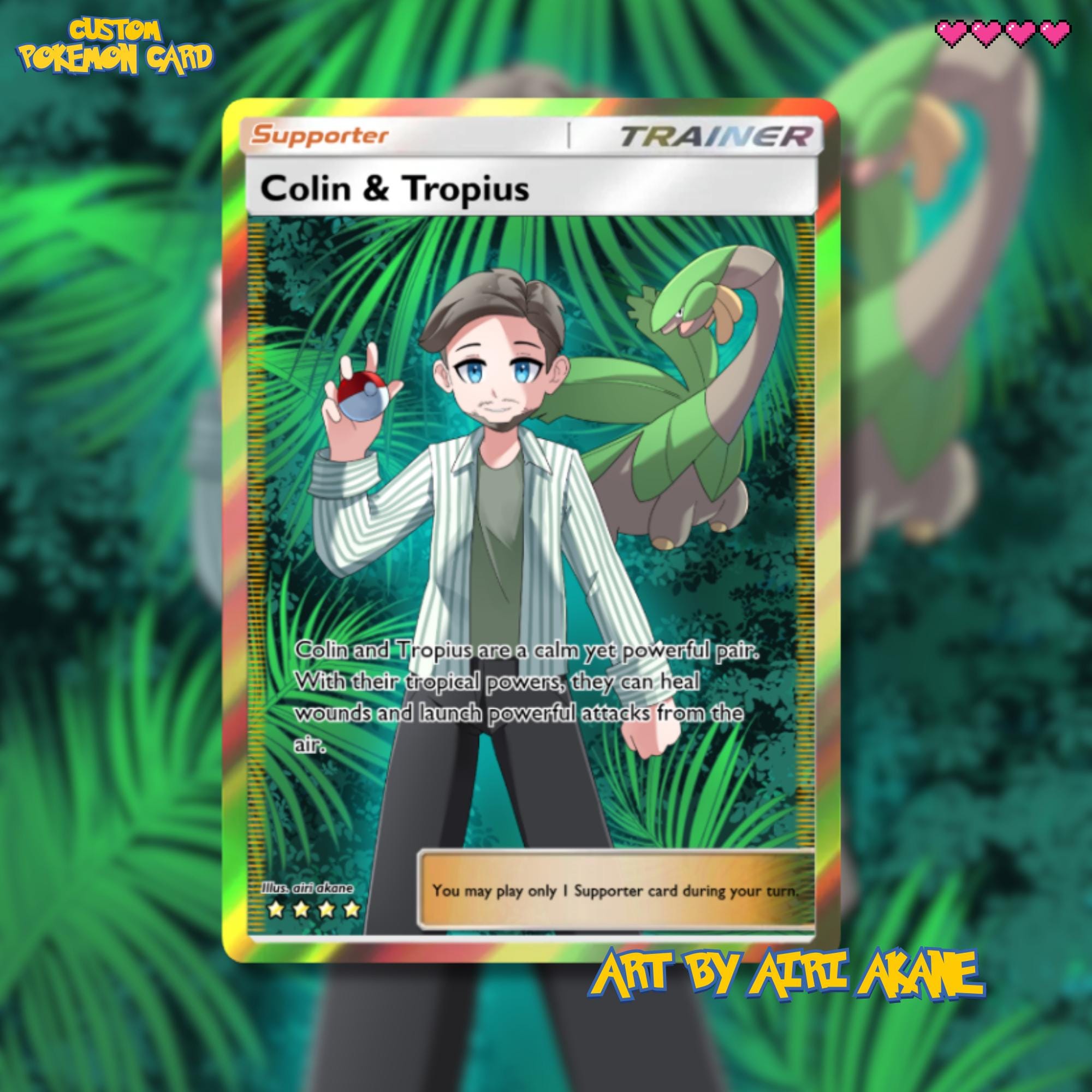 Custom Trainer Pokemon Card | Pokémon Gifts, Pokemon Card Commission ...
