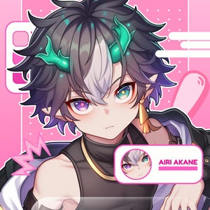 PFP personalizzato / Anime PFP / Icona del profilo / Commissione PFP / Arte anime / Vtuber / PFP / Arte / Social media / Twitch PFP Discord / Immagine del profilo