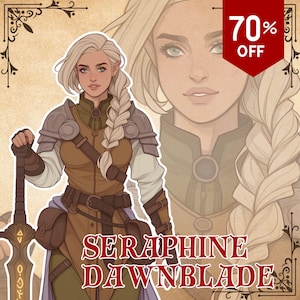 CUSTOM DND Character, Dungeons and Dragon, DnD Character Portrait, DnD Character Commission, DnD Character Reference Sheet,DnD Campaign Gift