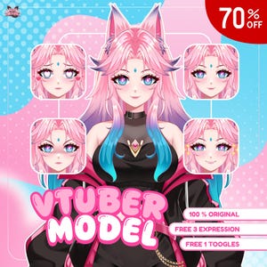 Custom Live2d Vtuber Commission | Vtuber assets, Anime, Anime Art, Custom Vtuber Model for Commercial Use, Vtuber Model Commission, Vtuber