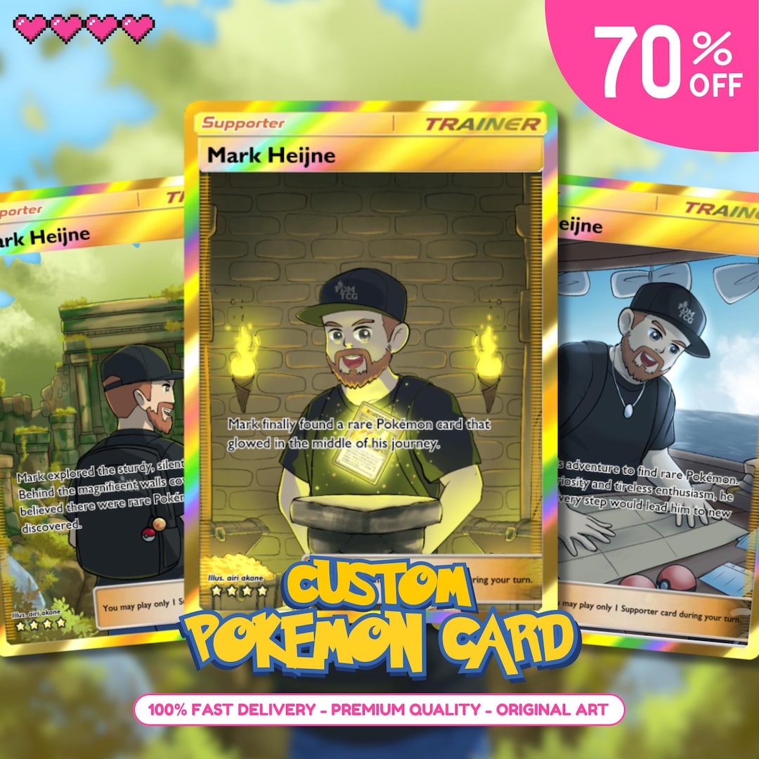Custom Trainer Pokemon Card | Pokemon Card Commission, Pokémon Gifts ...