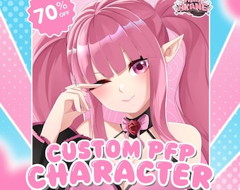 Custom Drawing Anime Commission PFP Anime Original Character For Profile Picture, Icon, Anime Couple, Social Media, Vtuber, Twitch, Youtube