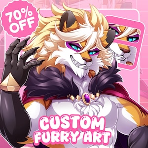 Furry Art Commission | Custom Pfp/Headshot Anime Furry Profile Picture | Furry Icon Sketch | Fursona Commission | Anime Furry | anime art