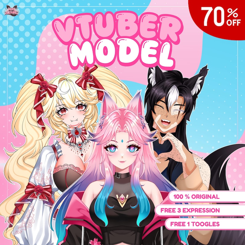 Custom Live2d Vtuber Commission | Vtuber assets, Anime, Anime Art, Custom Vtuber Model for Commercial Use, Live2d Model Commission, Pngtuber, vtuber model, vtuber character, character modeling, live 2d model, pfp, vtuber chibi, vtuber model anime