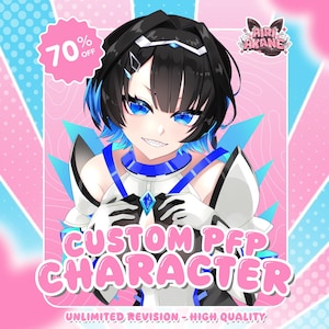 Custom PFP, pfp for twitch, Profile Icon, pfp Anime, pfp Commission, Profile picture, Vtuber pfp, PNGtuber pfp, Character Commission, Anime