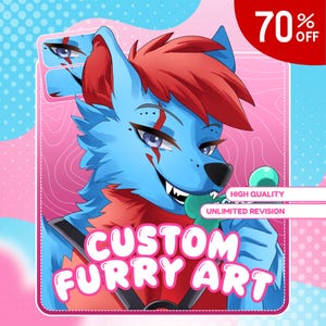 Custom Furry Commission | Halloween, Furry Art, Custom Anime Furry Profile Picture, Furry Icon, Fursona, Chibi Furry, Furry PFP, Furry adobt