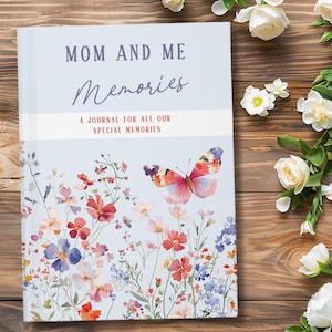 Journal Gift for Mom from Daughter, Personalized Mom Keepsake Gift, Custom Notebook, New Mom Gift, Personalized Diary, Name Memories Journal